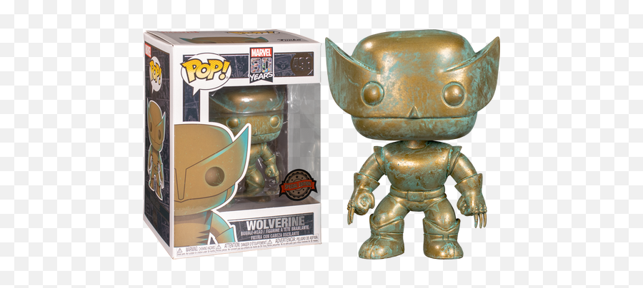 X - Men Wolverine Patina 80th Anniversary Pop Vinyl Figure Marvel Funko Pop Png,Wolverine Transparent