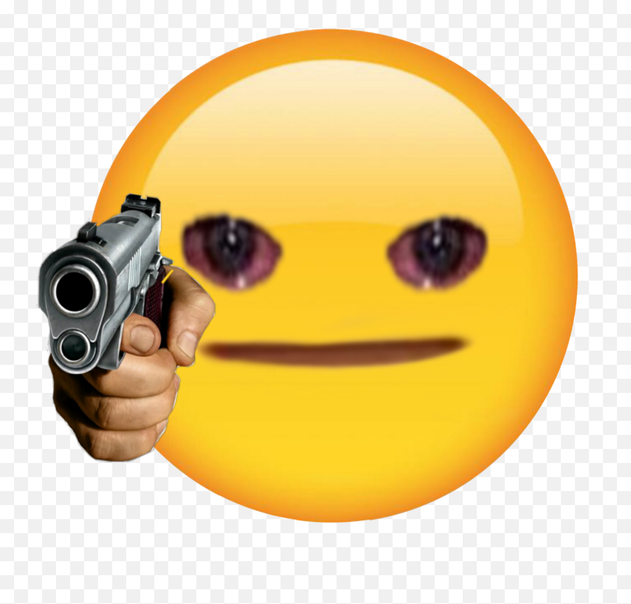 Emoji Cursed Cursedemoji Gun Sticker Png