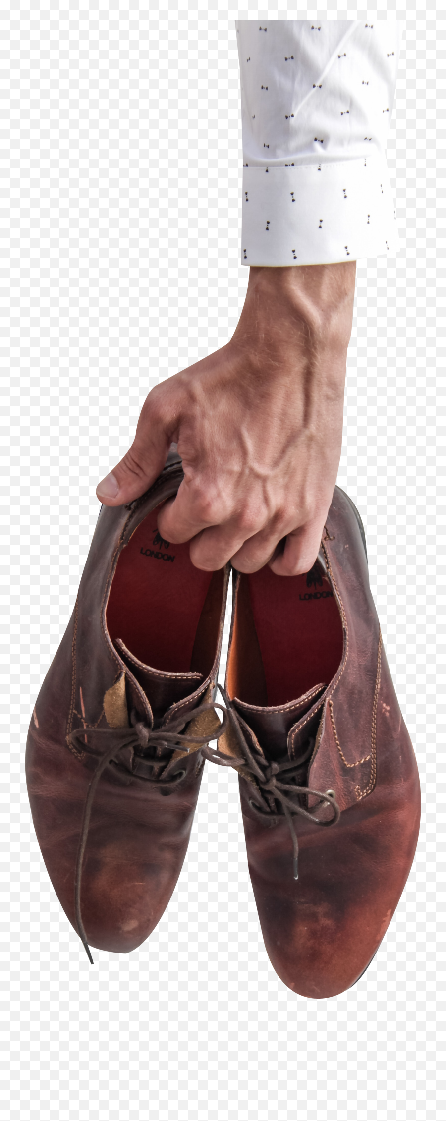 Man Holding Shoes Transparent Background Png - Free Man Holding Shoe Png,Shoe Transparent Background