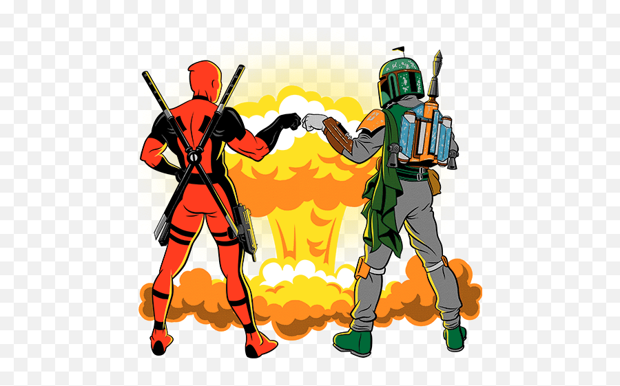 Limited Edition Cheap Daily T Shirts - Boba Fett And Boba Fett And Deadpool Png,Boba Fett Png