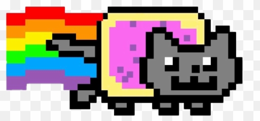 Nyan Cat Png Free Download - Grid Easy Pixel Art,Nyan Cat Png
