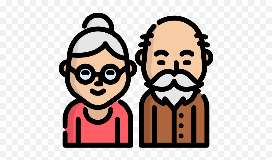 Grandparents - Grand Parent Black And White Png,Grandparents Png