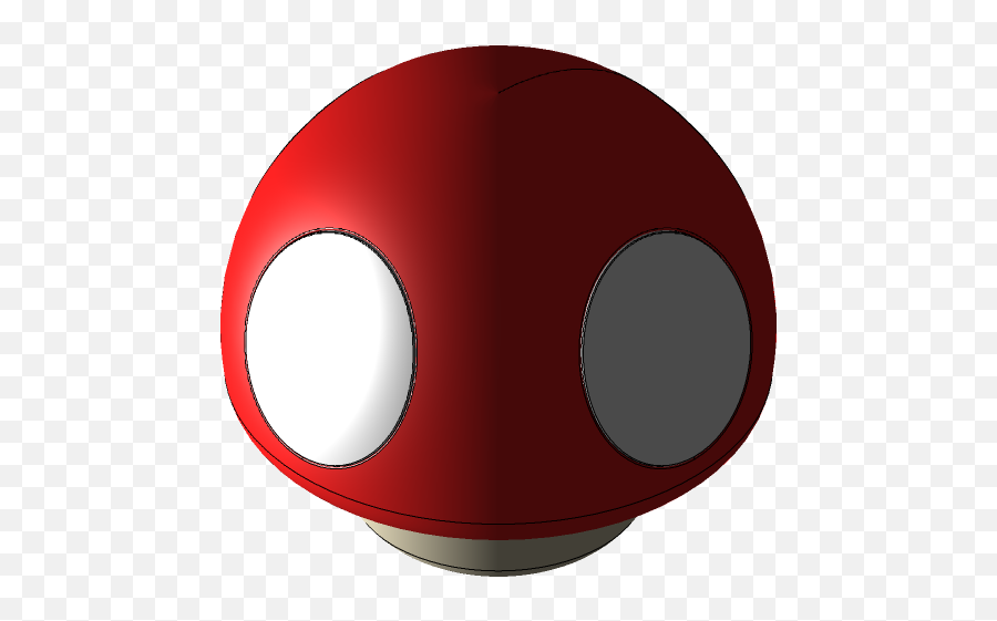 Super Mario Mushroom 3d Cad Model Library Grabcad - Dot Png,Mario Mushroom Png