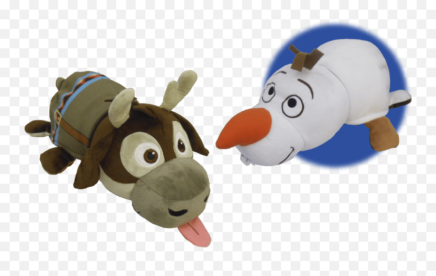 14 Disney Frozen Olaf To Sven Flipazoo 2 In 1 Plush - Best Peluche Olaf Y Sven Png,Olaf Transparent Background