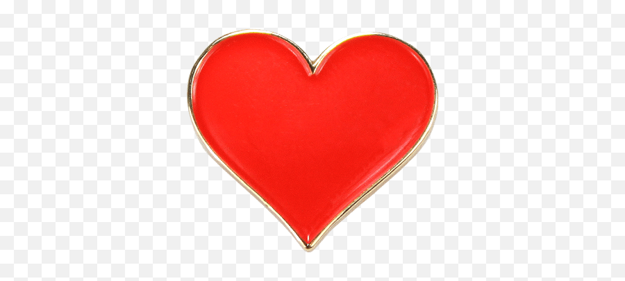 Heart Lapel Pin - Cartoon Heart Gif Transparent Png,Pin Transparent