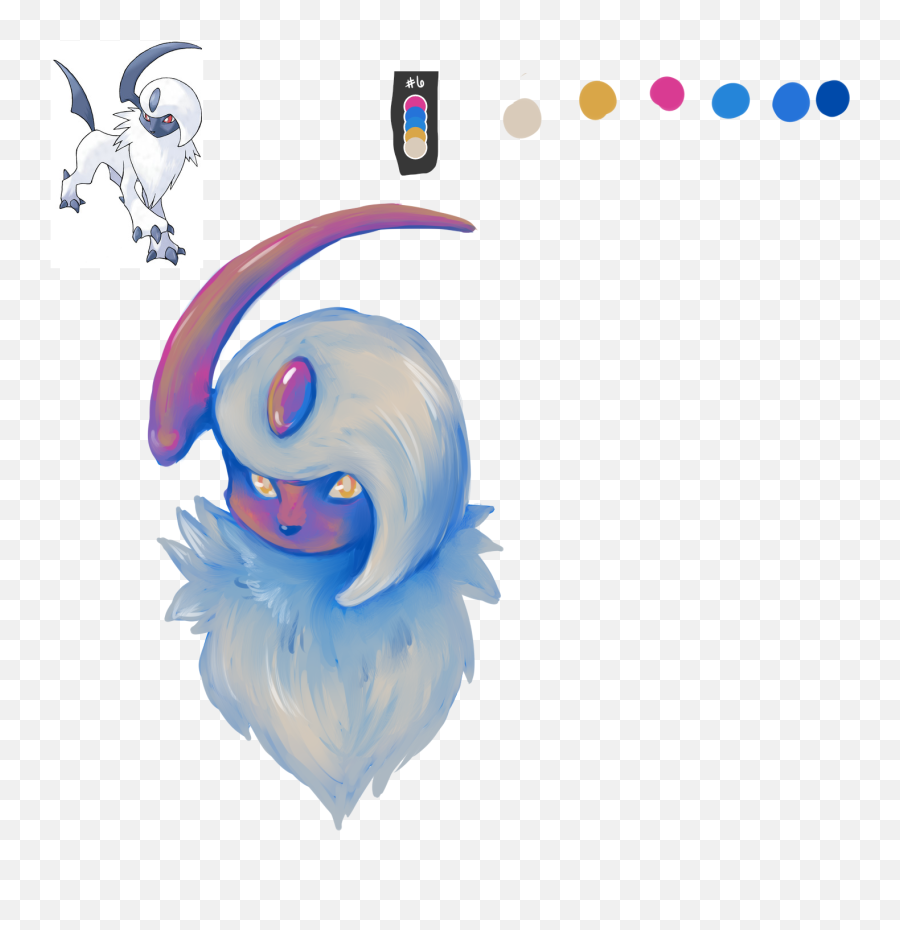 Absol Color Practice U2014 Weasyl - Fictional Character Png,Absol Png