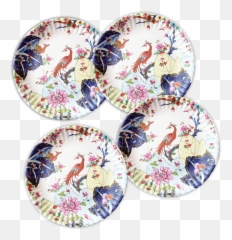 Tobacco Leaf Melamine Plates Set Of 4 - Serveware Png,Tobacco Leaf Png