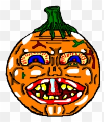 Creepy Mouth - Pumpkin Transparent Png Original Size Png Happy,Creepy Smile Transparent