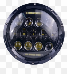 Headlamp 130w 7 For Jeep Wrangler Pair - Floodlight png
