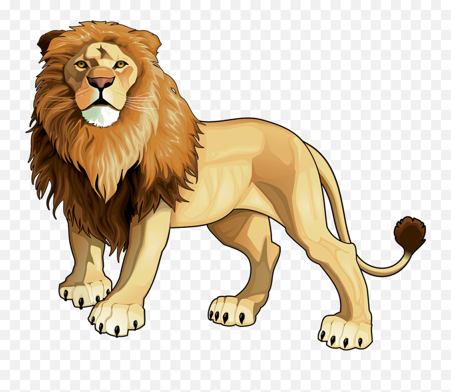 Fed Ex Clipart Lion - Transparent Background Lion Cartoon Lion Clipart Png,Lion Cartoon Png