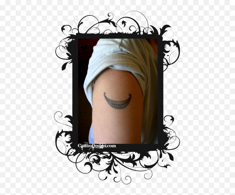 Download My Cheshire Cat Tattoo Design - Cheshire Cat Smile Tattoos Png,Cheshire Cat Smile Png