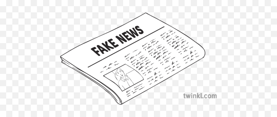 Fake News Pshce Newspaper Headline Ks3 - Fake News Black And White Png,Fake News Png