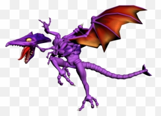 Ridley In His Super Smash Bros Melee Trophy Form - Illustration Png,Ridley Png