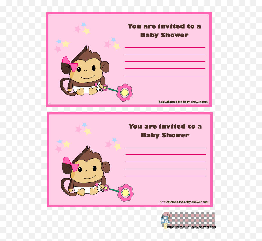 Baby Girls Png Image - Template Baby Shower Girl Invitations,It's A Girl Png