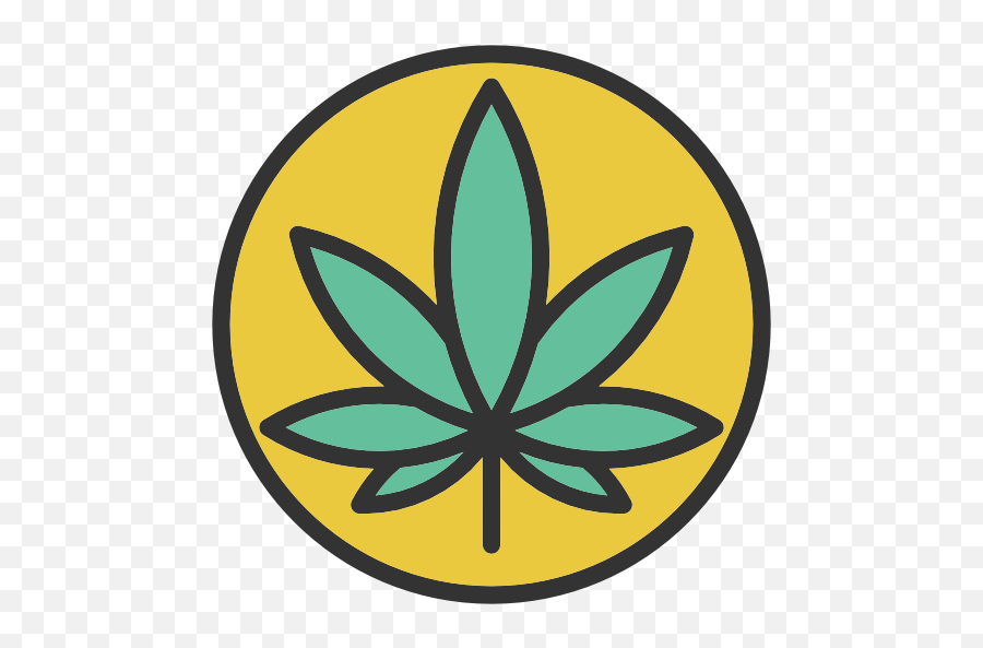Drug Weed Leaf Marijuana Cannabis Nature Botanical Icon - Png Weed,Pot Leaf Transparent Background