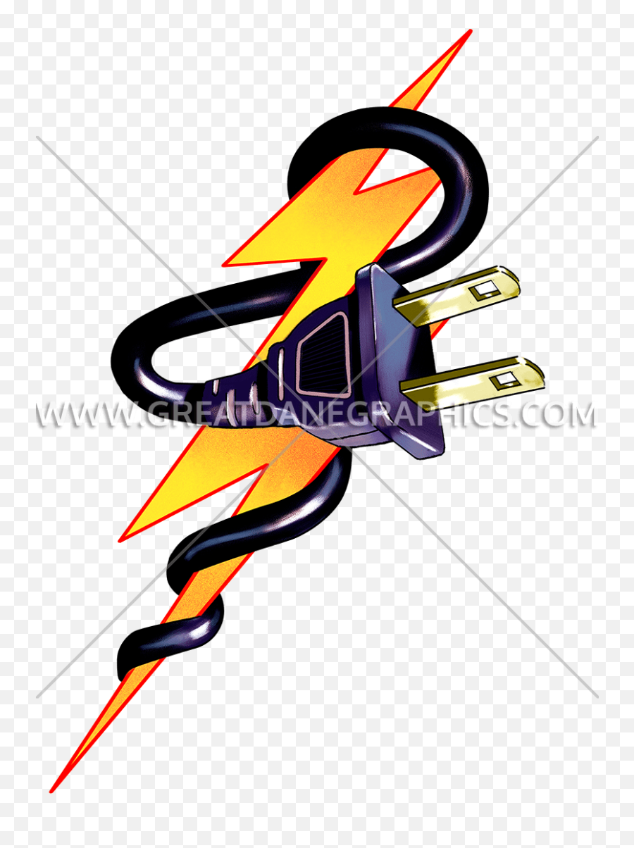 Lightning Bolt Plug Production Ready Artwork For T - Shirt Illustrator Lightning Bolt Logo Png,Lightning Bolt Logo