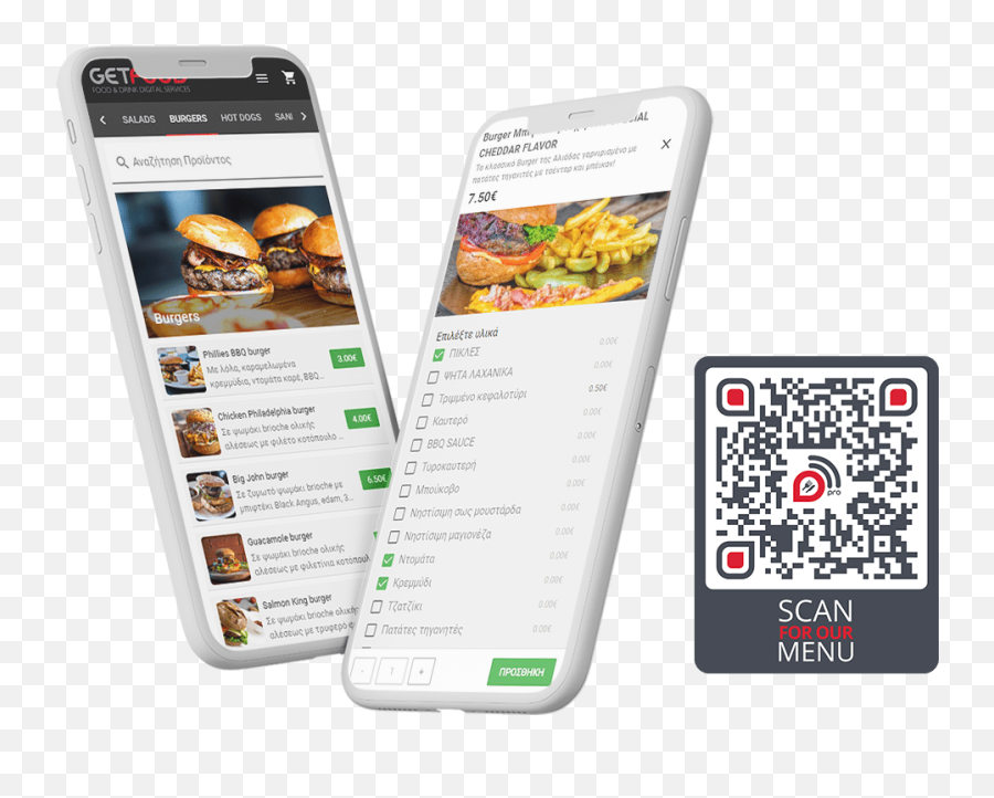 Smart Management U0026 Ordering For Food Businesses Getfood Pro - Smartphone Png,Modern Order Online Icon Restaurant Free