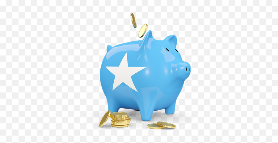 Piggy Bank Illustration Of Flag Somalia - New Zealand Piggy Bank Png,Piggy Bank Png