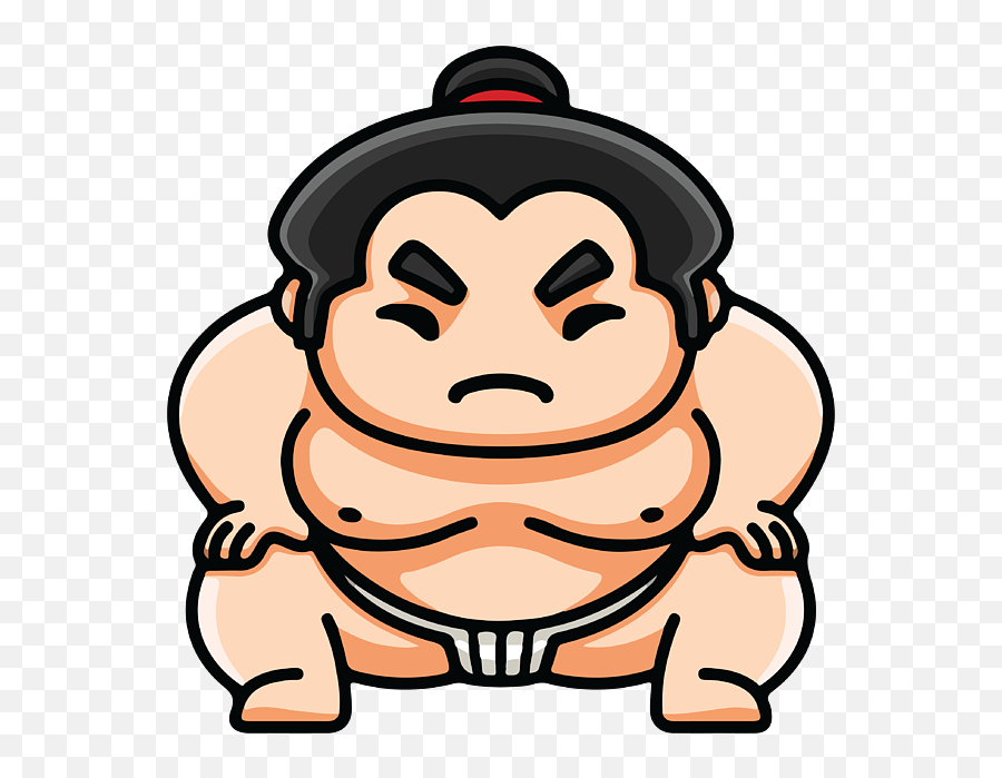 Sumo T - Shirt For Sale By Ramy Hefny Sumo Cartoon Cute Png,Connor Dbh Icon