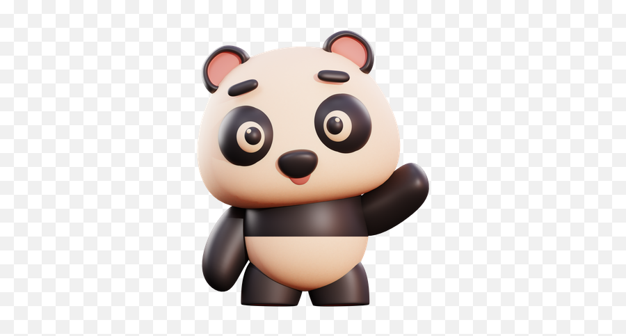 Panda Icon - Download In Flat Style Illustration Png,Panda Bear Icon