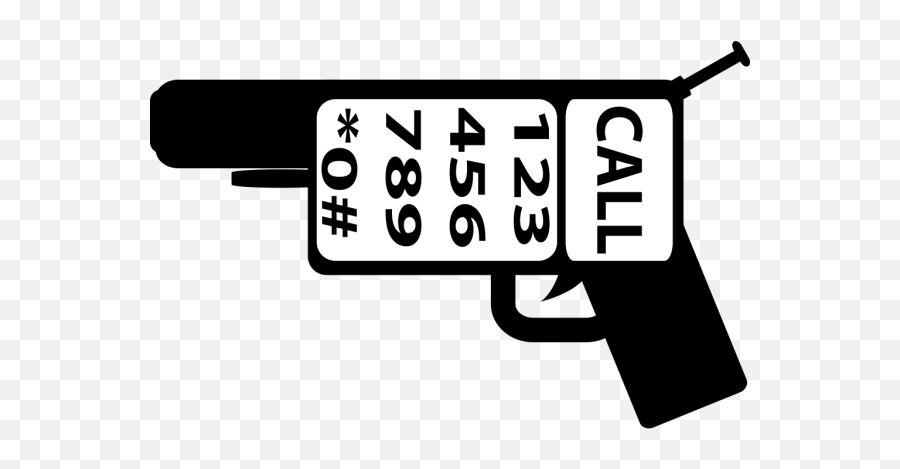 Gun Phone Png Svg Clip Art For Web - Download Clip Art Png Dot,Weapon Icon Png