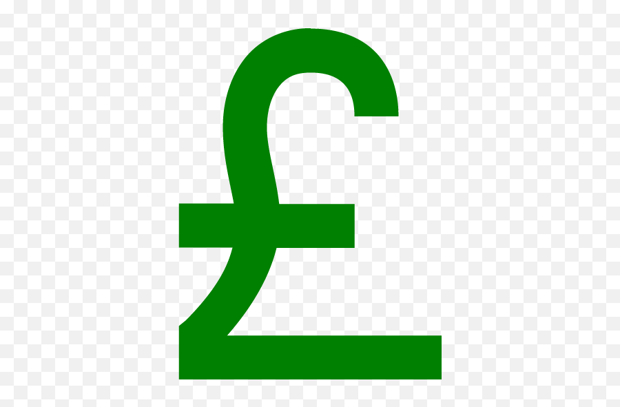 Green British Pound 2 Icon - Free Green Currency Icons Red Pound Icon Png,British Icon