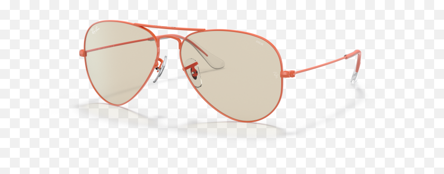 Aviator Solid Evolve Sunglasses In Red And Light Browngrey Png Icon Ray Ban