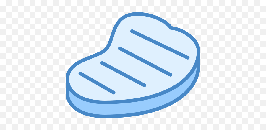 Beef Icon In Blue Ui Style - Soft Png,Steak Icon