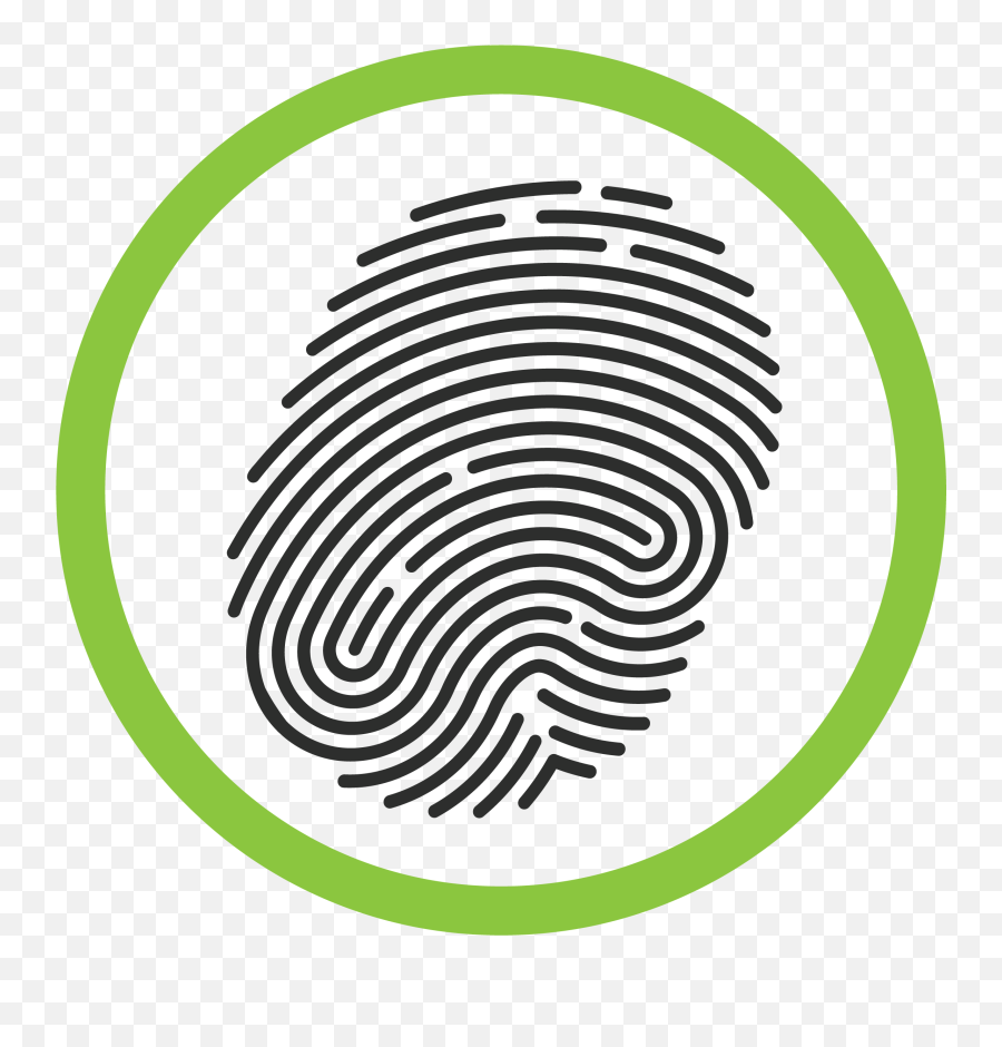Fingerprinting Badge - Online Finger Print Png,Thumb Print Icon