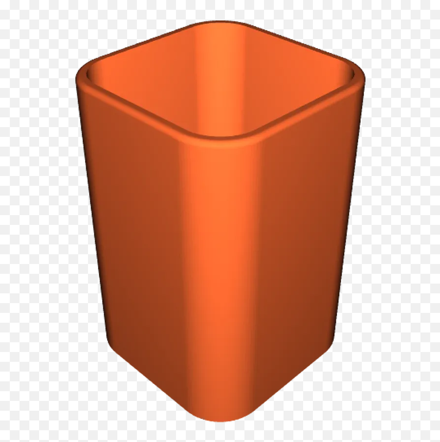 Square Pencil Holder By Andrewcybernerd Download Free - Solid Png,Long Cylinder Icon
