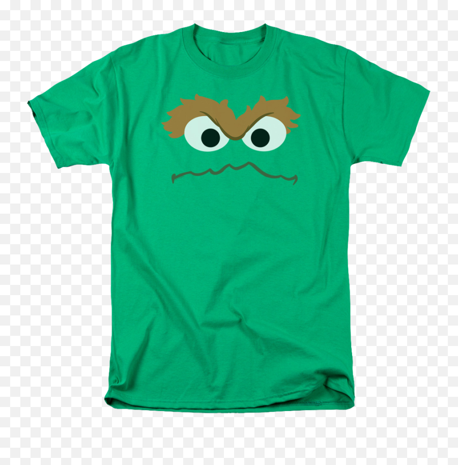 Oscar The Grouch Face Sesame Street T - Camisetas De Sesame Street Png,Oscar The Grouch Png
