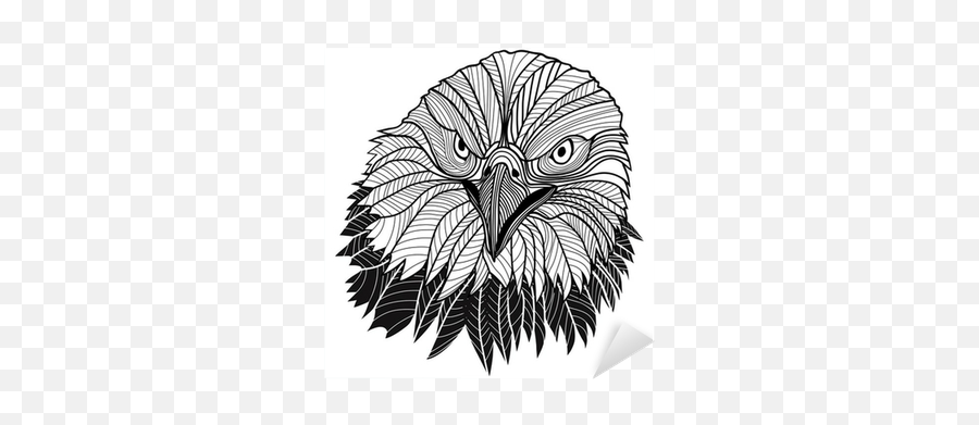 Sticker Bald Eagle Head As Usa Symbol For Mascot Or Emblem Png Icon