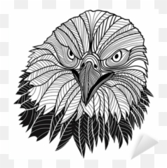 Sticker Bald Eagle Head As Usa Symbol For Mascot Emblem Png