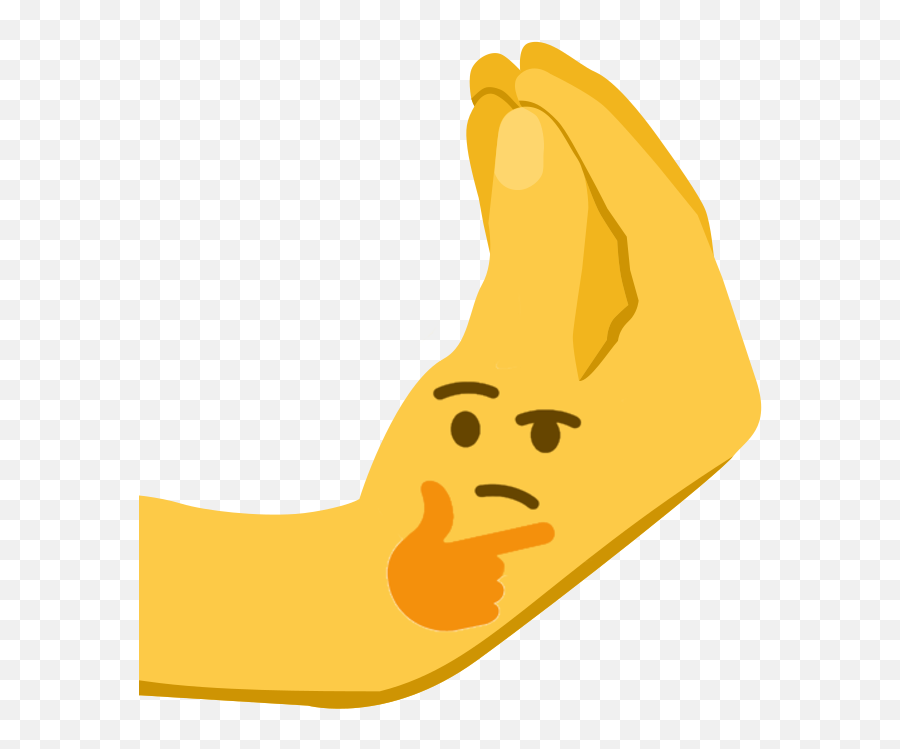 How Italians Think - Hand Thinking Emoji Png,Thinking Face Png