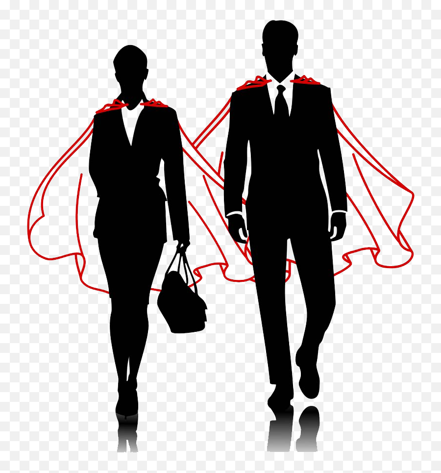 Download And Superhero Business Men Businessperson Women - Business Woman Superhero Silhouette Png,Business Woman Png