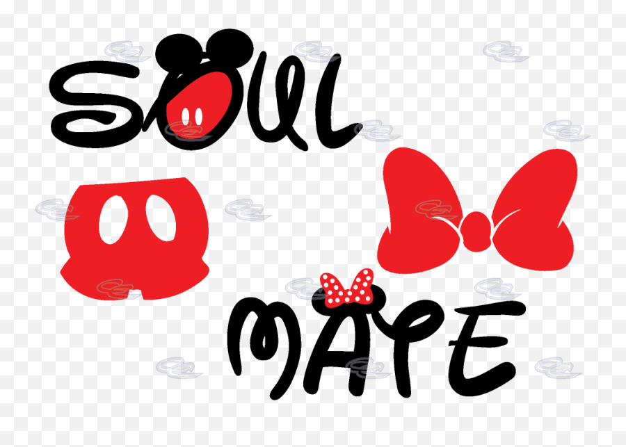 Download Soul Mate Mickey Mouse Pants - Drawing Mickey Mouse Backgrounds Png,Minnie Mouse Bow Png