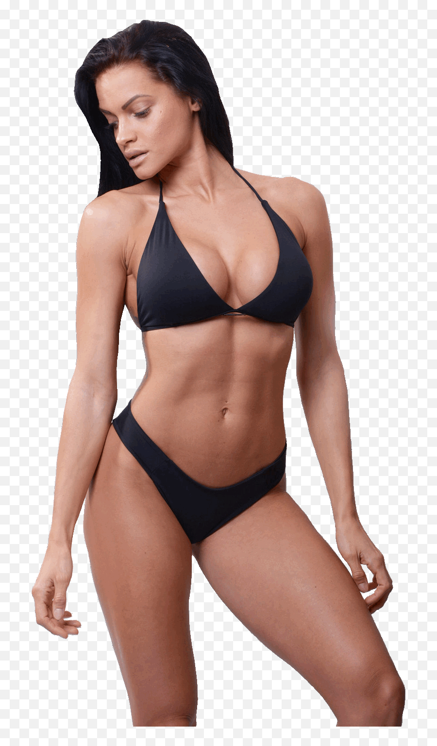 N631 Bathing Bra Bikini Top Black Nebbia Fitness - Nebbia Bikini Png,Black Model Png