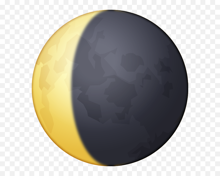 Download Waning Crescent Moon Emoji - Waning Crescent Png,Whats A Png