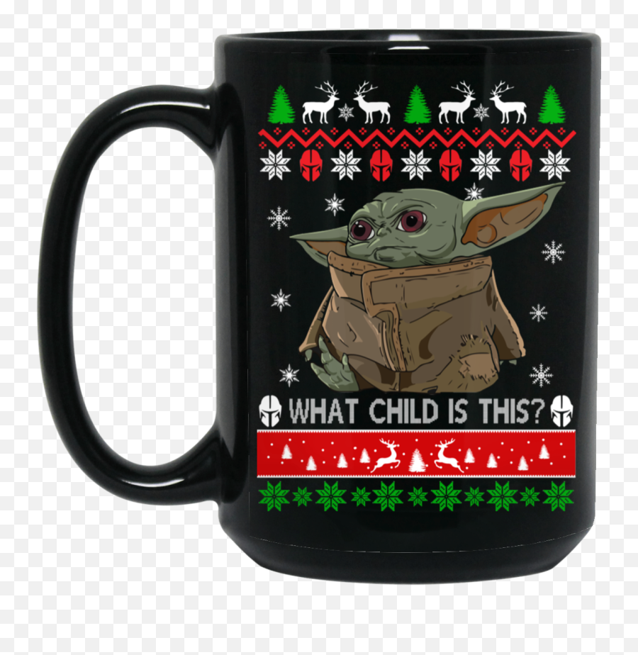 Baby Yoda Christmas Mug - Baby Yoda Christmas Sayings Png,Yoda Transparent