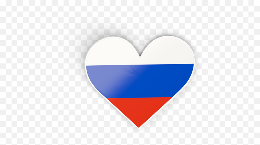 Heart Sticker Illustration Of Flag Russia - Heart Png,Heart Sticker Png