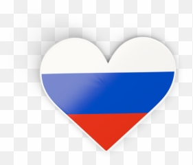 Heart Sticker Illustration Of Flag Russia - png