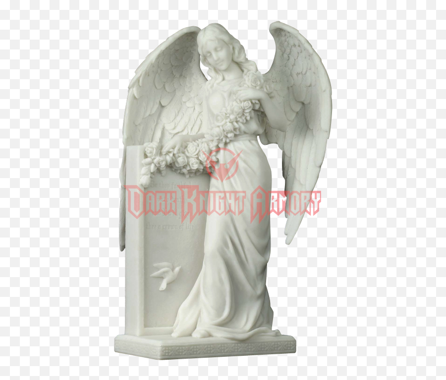 Statue Angel Of Grief Figurine Mourning Weeping - Tombstone Angel Png,Angel Statue Png