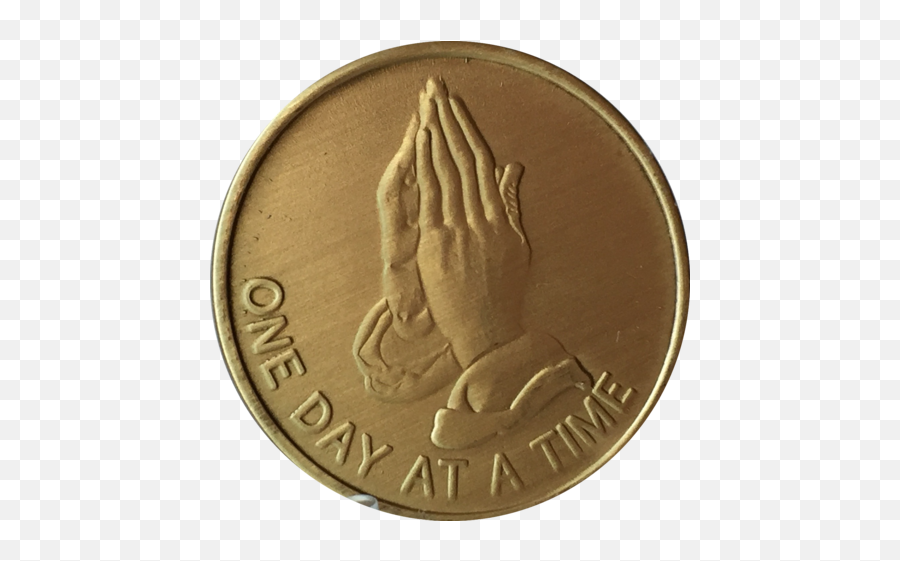 Praying Hands One Day - Coin Png,Praying Hands Transparent