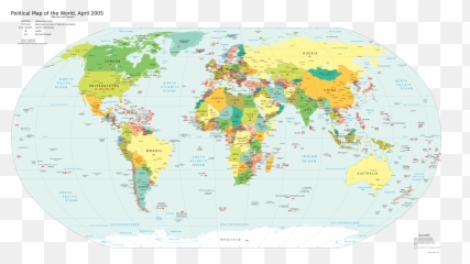 World Tld Map - Map Of The World With Scale Png,World Map Png