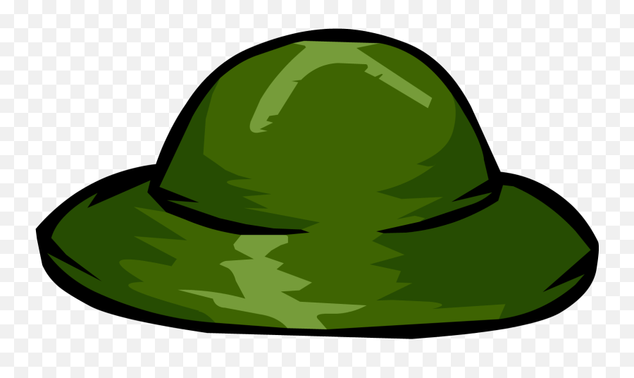 Club Penguin Green Hat Clipart - Clip Art Png,Safari Hat Png
