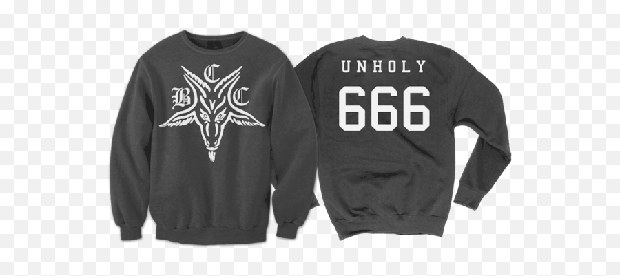Baphomet 666 - Crewneck Black Craft Cult Hoodies Png,666 Png