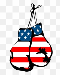 Boxing Gloves Clipart American Flag - Mexican Gold png