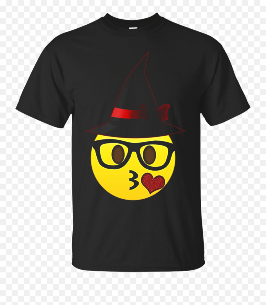 Download Nerd Emoji Witch Hat Halloween Tshirt For Girls And - Gucci T Shirt Design Png,Nerd Emoji Png