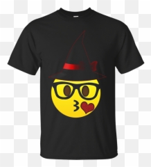 Download Nerd Emoji Witch Hat Halloween Tshirt For Girls And - Gucci T Shirt Design Png,Nerd Emoji Png
