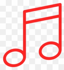 Red Music Note 2 Icon - Free red icons Music Note Icon Transparent png
